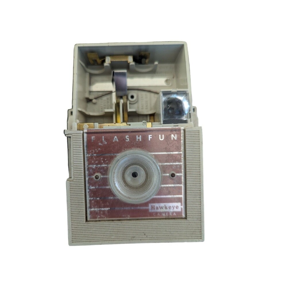 Kodak Hawkeye Flashfun Camera 1960s Main Housing Beige Vintage Inside Internal